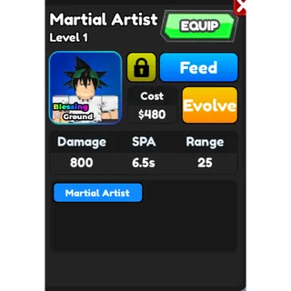 Martial Artist astd leaderboard unit
