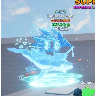 Capitano Moby AQUA • Level 260 🐋  Go Up for Brainrots