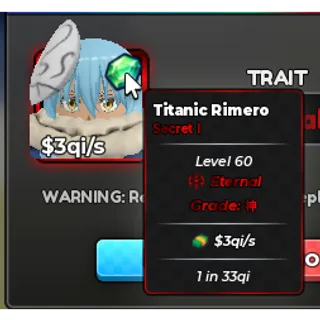 3 QI PER SECOND (3 QI / s) RIMURU 🔥🔥🔥