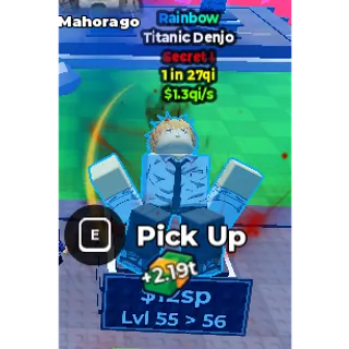 1 in 27 qi 1.3 qi/s Titanic Denjo