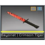 Counter Blox  1X Bayonet Crimson Tiger