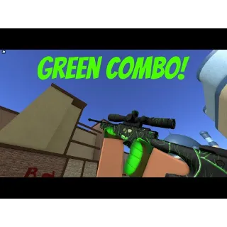 Counter Blox Green Combo AWP Grepkin & Gloves Hazard & Karambit Jade 