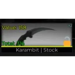 Counter Blox  1X Karambit Stock