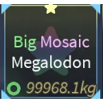 big mosaic megalodon