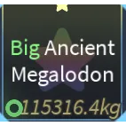 big ancient megalodon