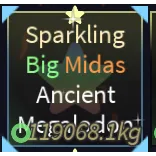 sparkling big midas ancient megalodo