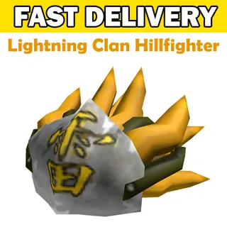 Lightning Clan Hillfighter Toy Hat Code Avatar - Delivered in 1hr - 32hr