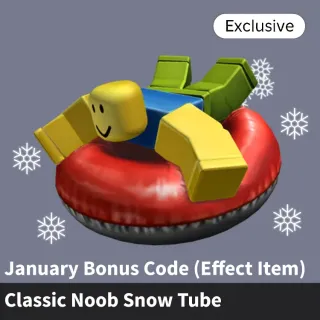 Classic Noob Snow Tube Bonus Code