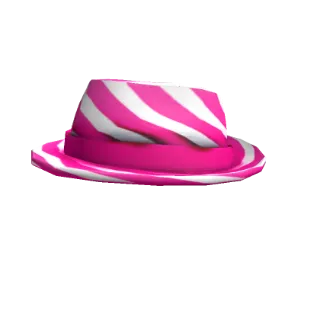 Neon Pink Striped Fedora + £10 CREDIT