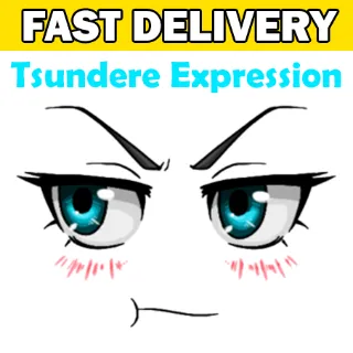 Tsundere Expression Face Toy Face Code Avatar - Delivered in 1hr - 32hr