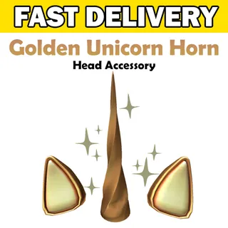 Golden Unicorn Horn Toy Code Avatar Adopt Me - Delivered in 1hr - 24hr