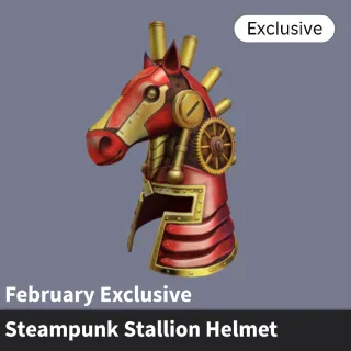 Steampunk Stallion Helmet + $6 CREDIT