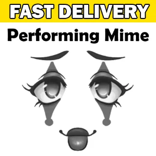 Performing Mime Face Toy Face Code Avatar - Delivered in 1hr - 32hr