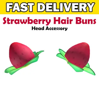 Strawberry Hair Buns Toy Code Avatar Adopt Me - Delivered in 1hr - 24hr