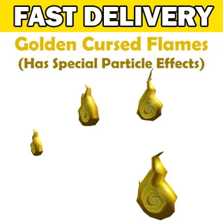 Golden Cursed Flames SPECIAL Particle Effects Toy Code Avatar - Delivered in 1hr - 32hr