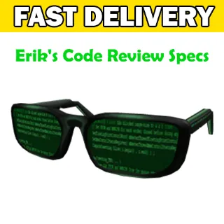 Erik's Code Review Specs Toy Code Avatar - Delivered in 1hr - 32hr