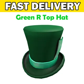 Green R Top Hat Toy Code Avatar - Delivered Instantly