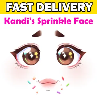 Kandi's Sprinkle Face Toy Face Code Avatar - Delivered Instantly