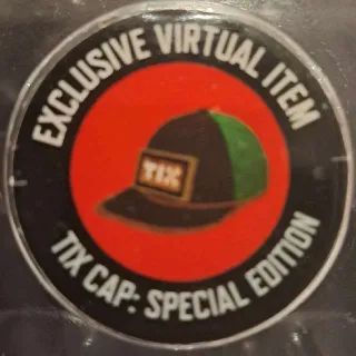 Tix Cap: Special Edition RARE Toy Code