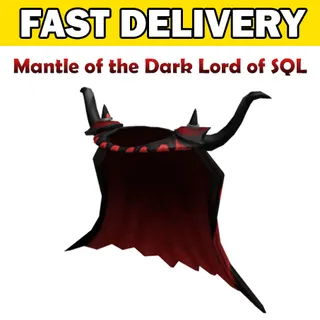 Mantle of the Dark Lord of SQL Toy Code Avatar - Delivered in 1hr - 32hr