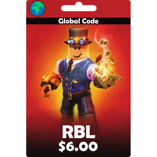 $6.00 Gift Card RBL (Stockable) ⚡INSTANT DELIVERY⚡ 🌍GLOBAL🌍