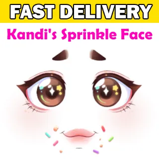 Kandi's Sprinkle Face Toy Face Code Avatar - Delivered Instantly