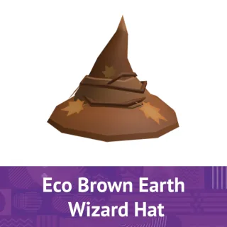 Eco Brown Earth Wizard Hat Toy Code