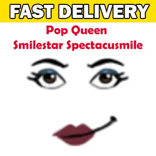 Pop Queen Smilestar Spectacusmile Face Toy Face Code Avatar - Delivered in 1hr - 32hr