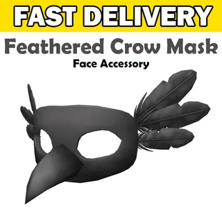 Feathered Crow Mask Toy Code Avatar Adopt Me - Delivered in 1hr - 24hr