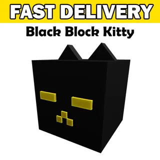 Black Block Kitty Toy Code Avatar - Delivered in 1hr - 32hr
