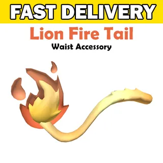 Lion Fire Tail Toy Code Avatar Adopt Me - Delivered in 1hr - 24hr
