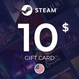 $10.00 Steam Wallet Gift Card