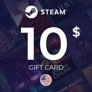 $10.00 Steam Wallet Gift Card