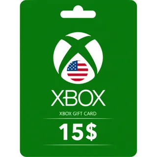 $15.00 USD Xbox Gift Card