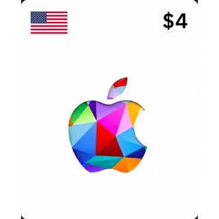 Apple iTunes Gift Card $4.00