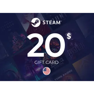 $20.00 USD Steam Gift Card