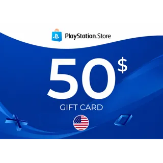 $50.00 USD PlayStation Store Gift Card