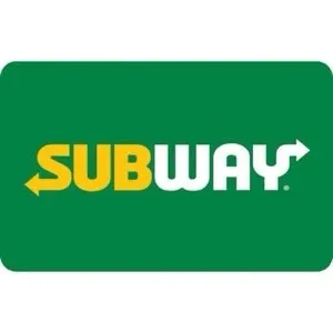 $15.00 USD Subway gift card