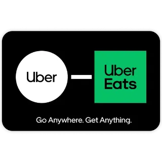 $25.00 Uber & Uber Eats Voucher