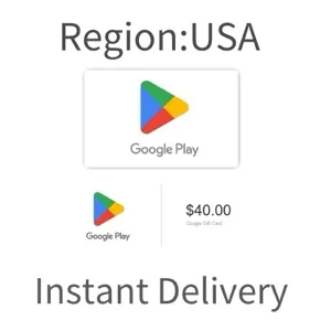 $40.00 Google Play gift code - give the gift of games, apps and more