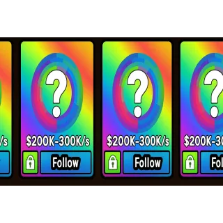 BUILD A ZOO| 5x RANDOM PETS 200-300K