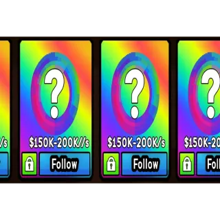 BUILD A ZOO| 5x RANDOM PETS 150-200K