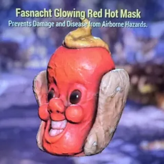 Glowing red hot mask