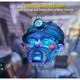 Glowing pitman mask