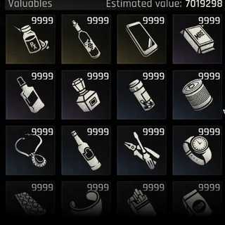 9999 ALL VALUABLES 7 MILLION MONEY
