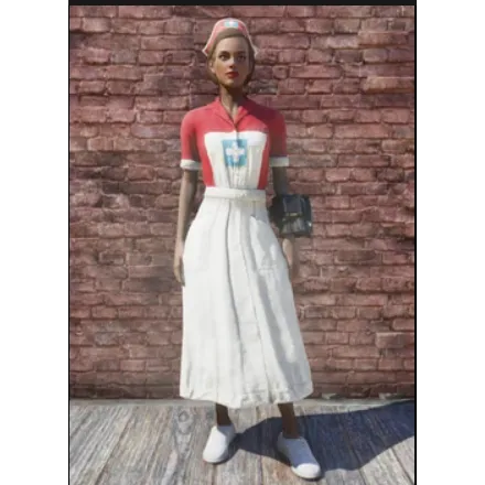 red asylum dress - Fallout 76 Game Items - Gameflip