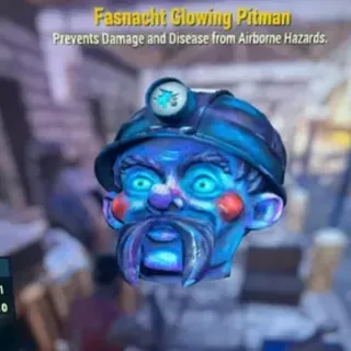 Glowing pitman mask