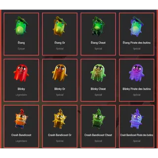 12 new sprites mastered  all level 5 Pond Crash blinky Loot hacker gold cheat master 