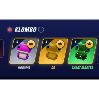 3 klombo , Gold , cheat , basic sprite mastered level 5 ( yours to keep)