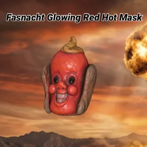 Glowing Red Hot Mask